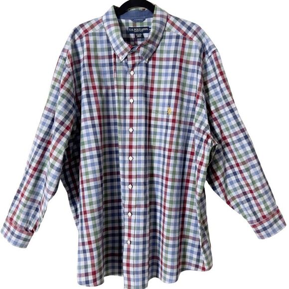 U.S. Polo Assn. Men’s Multicolor Button Down Shirt Size 3XL - Picture 1 of 5